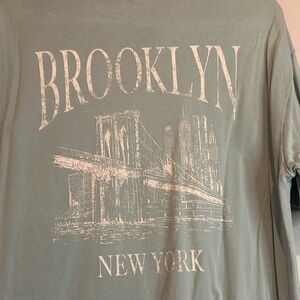 Garage light blue Brooklyn, New York